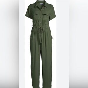 Army green romper